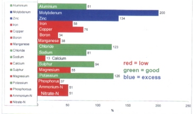Plant SAP Analysis Result - Potatoes
